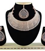 Grey designer function wear ad necklace set