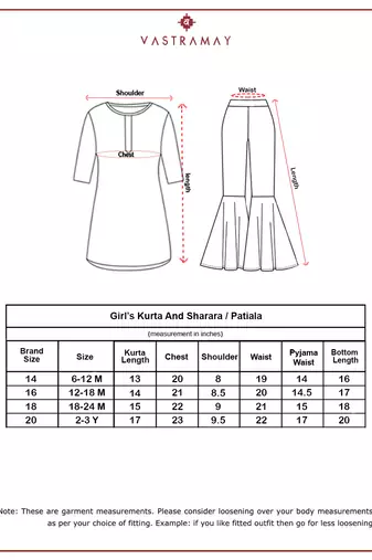 Girl's traditional raksha bandhan outfit - red cotton kurta patiala set with dupatta floral print for festival wear