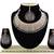 Black designer function wear ad necklace set