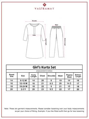 Girl's traditional mint green cotton kurta leggings set with floral print for festival wear collection (22-30) 5