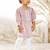 Girl's traditional aqua cotton kurta leggings set with floral print for festival wear collection (22-30)