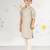 Boy's grey kurta pyjama set - sequin embroidered rayon ethnic wear eid festive collection
