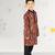 Boy's black kurta pyjama set - paisley print crepe summer ethnic wear casual collection