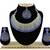Blue designer function wear ad necklace set