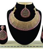 Multicolor designer function wear ad necklace set