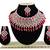 Red designer function wear ad necklace set