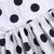 Girl's white polka dot cotton dress - classic summer dress with puffed sleeves (ages 2-8)