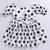 Girl's white polka dot cotton dress - classic summer dress with puffed sleeves (ages 2-8)