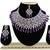 Purple designer function wear ad necklace set