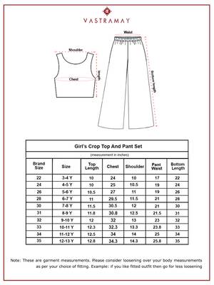 Girl's summer cotton clothing set - black kalamkari block print crop top with wide leg pants for casual wear 5