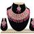 Red designer function wear ad necklace set