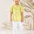 Baby boy's yellow cotton kurta pyjama set - rakhi traditional outfit (size 14-20)