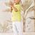 Baby boy's yellow cotton kurta pyjama set - rakhi traditional outfit (size 14-20)