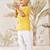 Baby boy's mustard cotton kurta pyjama set -rakhi outfit traditional festive ethnic wear (size 14-20)