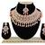Orange designer function wear ad necklace set
