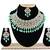 Green designer function wear ad necklace set