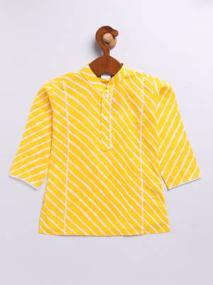  yellow cotton kurta dhoti set - raksha bandhan traditional ethnic wear (size 14-20) 2