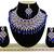 Blue designer function wear ad necklace set