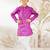 Boy's purple cotton kurta pyjama set with embroidery - rakhi outfit traditional festive wear (size 22-30)
