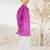Boy's purple cotton kurta pyjama set with embroidery - rakhi outfit traditional festive wear (size 22-30)