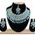 Turquoise designer function wear ad necklace set