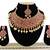 Pink designer function wear ad necklace set