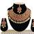 Maroon designer function wear ad necklace set