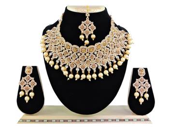 Multicolor designer function wear ad necklace set 1