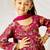 Girl's traditional falsa cotton anarkali pyjama set with dupatta floral print for festival wedding wear (22-30)