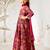 Girl's traditional falsa cotton anarkali pyjama set with dupatta floral print for festival wedding wear (22-30)