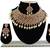 Gold designer function wear ad necklace set