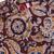 Girl's summer cotton clothing set - red kalamkari block print crop top with wide leg pants for casual wear (size 22-30)