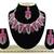 Red designer function wear ad necklace set