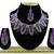 Purple designer function wear ad necklace set