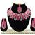 Red designer function wear ad necklace set