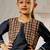 Girl's black viscose kurta patiala set - traditional raksha bandhan outfit self design festive wear eid collection