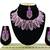 Purple designer function wear ad necklace set