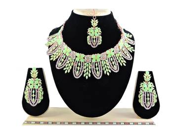 Multicolor designer function wear ad necklace set 1