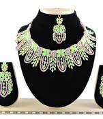 Multicolor designer function wear ad necklace set