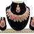 Orange designer function wear ad necklace set