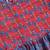 Girl's red kantha work cotton dress - traditional embroidered summer dress with floral print (ages 2-8)