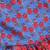 Girl's blue kantha work cotton dress - traditional embroidered summer dress with floral print (ages 2-8)