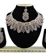 Grey designer function wear ad necklace set