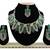 Green designer function wear ad necklace set
