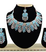 Turquoise designer function wear ad necklace set