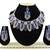 Blue designer function wear ad necklace set
