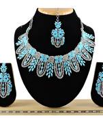 Turquoise designer function wear ad necklace set