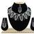 Black designer function wear ad necklace set