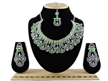 Multicolor designer function wear ad necklace set 1