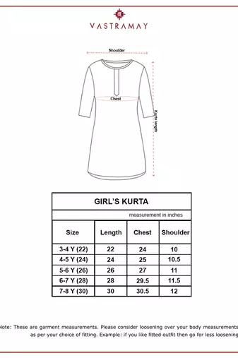 Girl's traditional raksha bandhan purple cotton kurta with thread embroidery floral design for festival wear